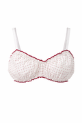 The Mariella Polka Dot Cotton Bralette