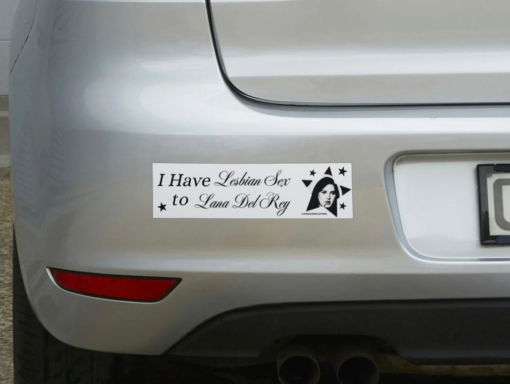 Dyke Queen Lesbians Love Lana Bumper Sticker