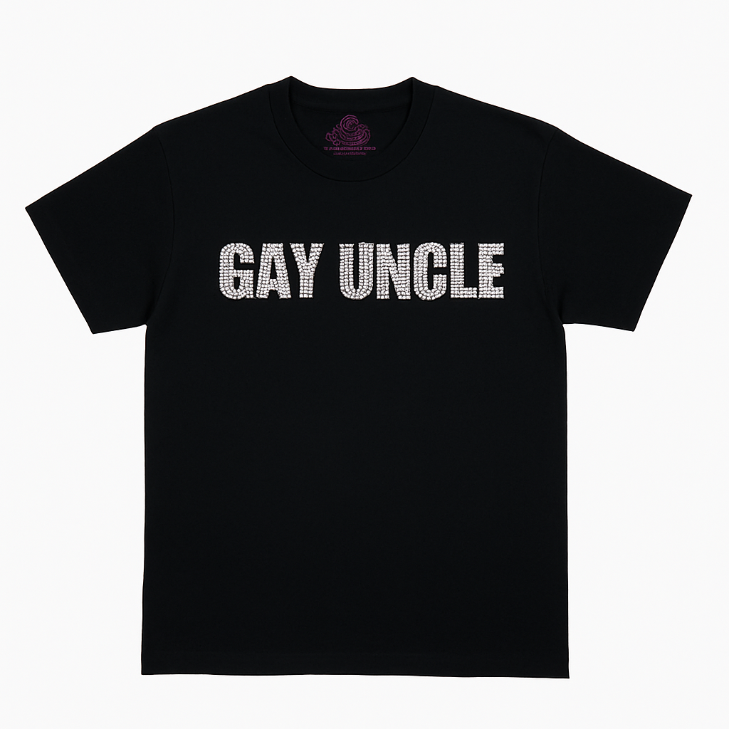 Rhinestoned Gay Uncle Baby Tee