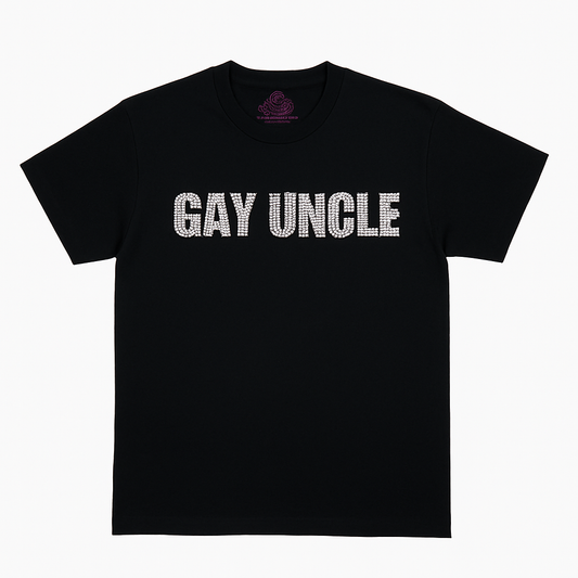 Rhinestoned Gay Uncle Baby Tee