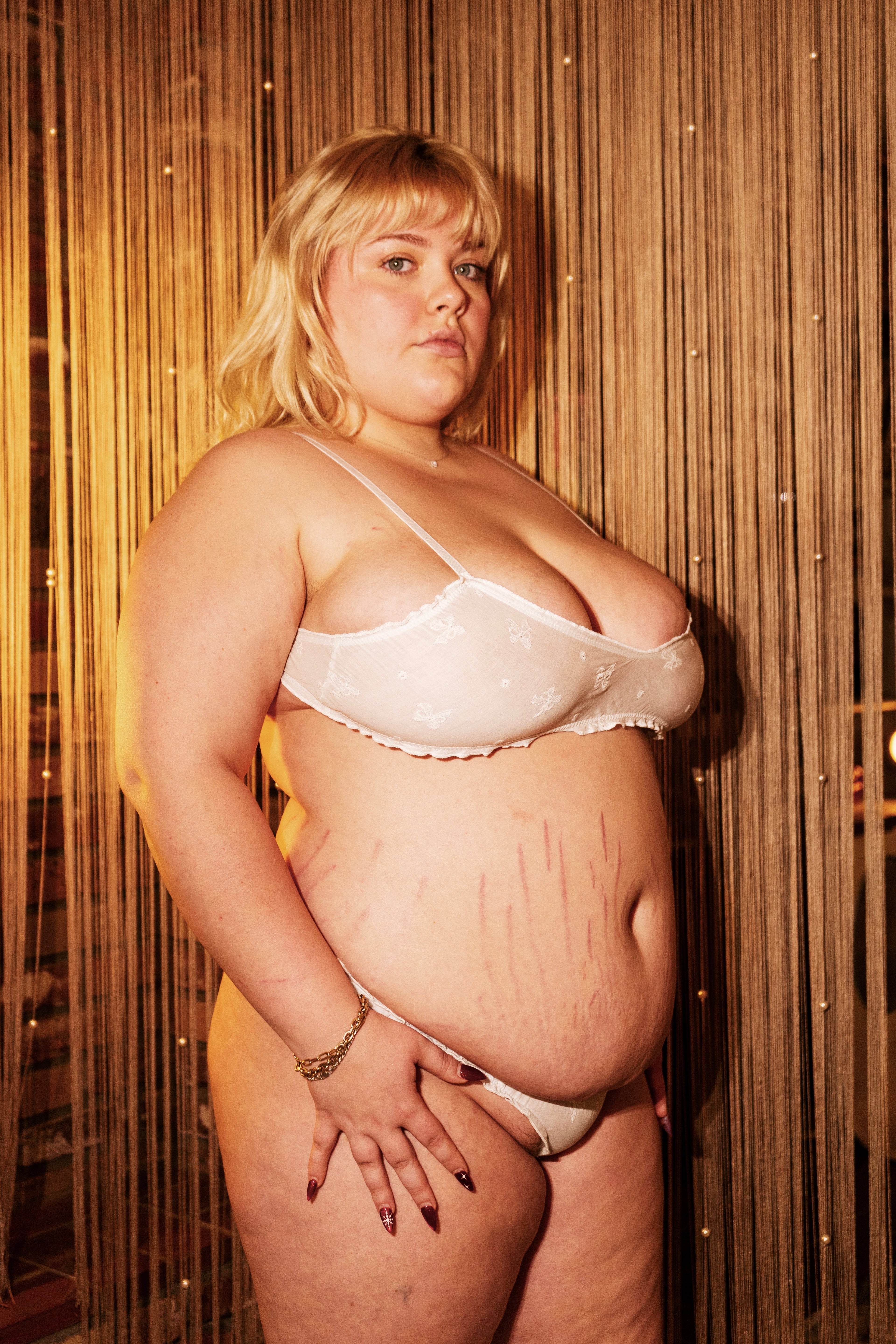 The Soleil Bow Eyelet Cotton Bralette