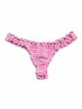 Get Me Wet Thong Bikini Bottom - Hibiscus