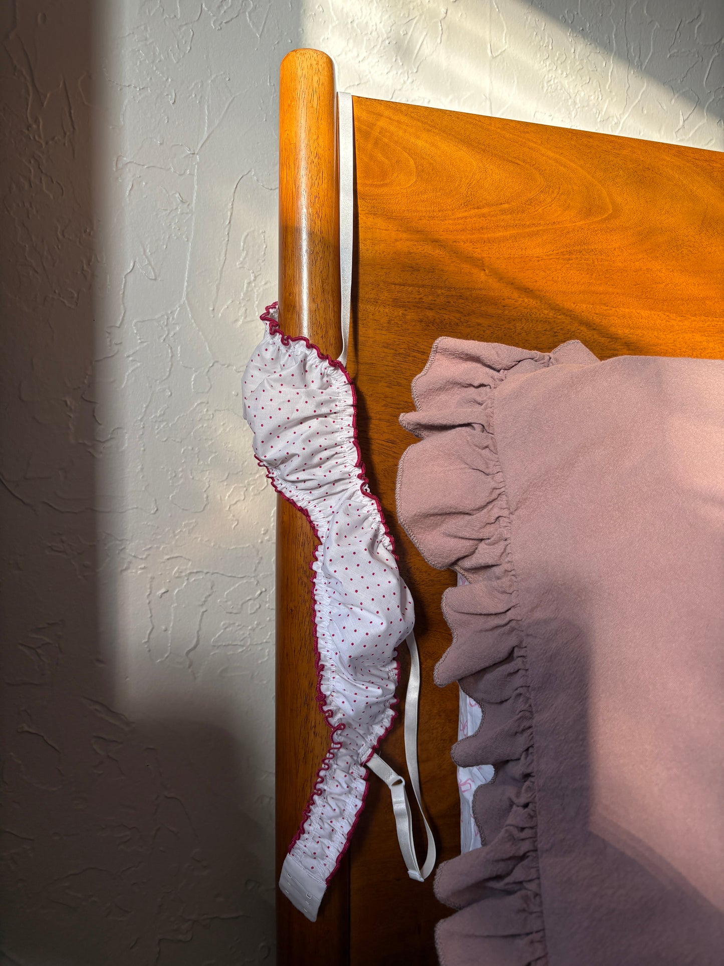 The Mariella Polka Dot Cotton Bralette